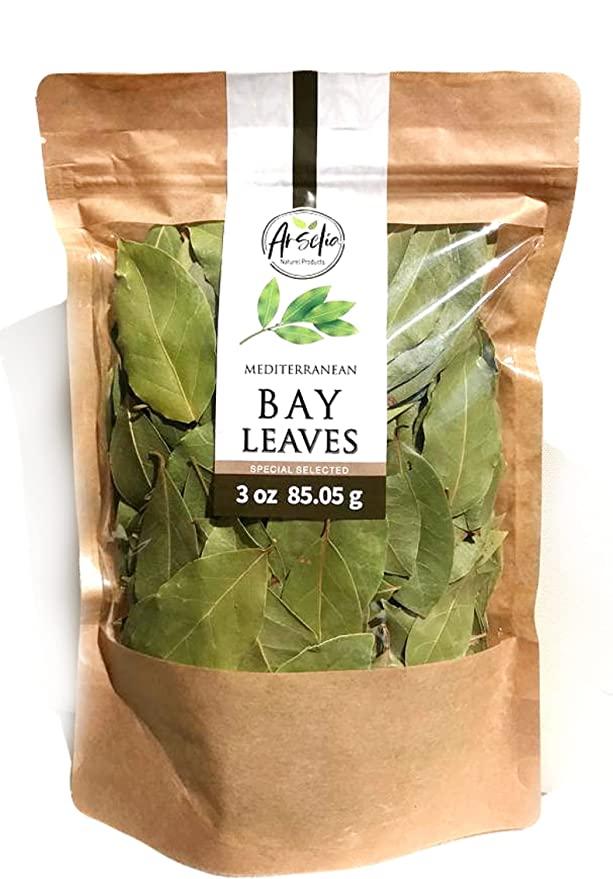 Arselia Bay Leaves Whole | Wild Dried | Mediterrenian Laurel Nobilis | Special Hand Selected | Natural All Green