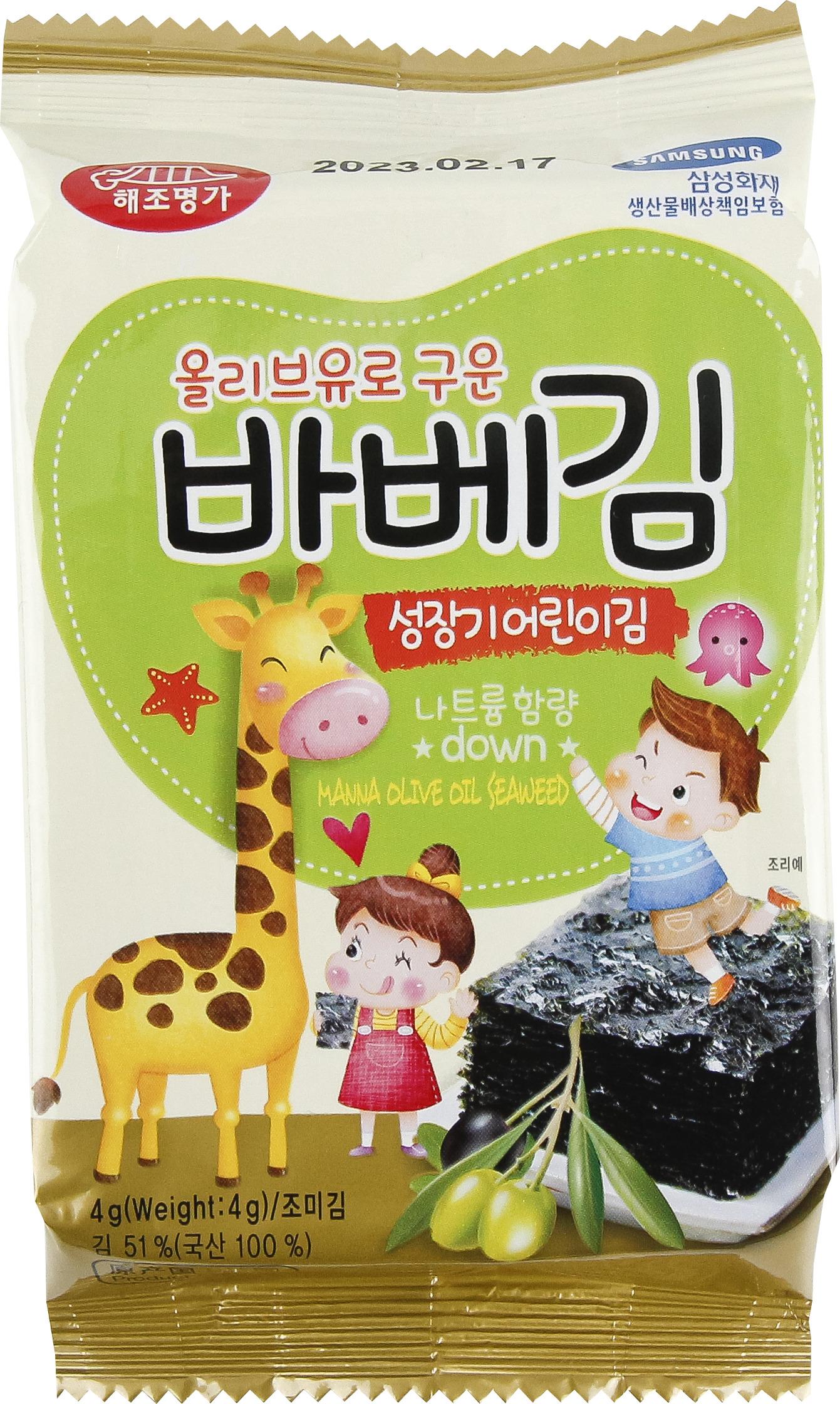 Manna olive oil seasoned seaweed