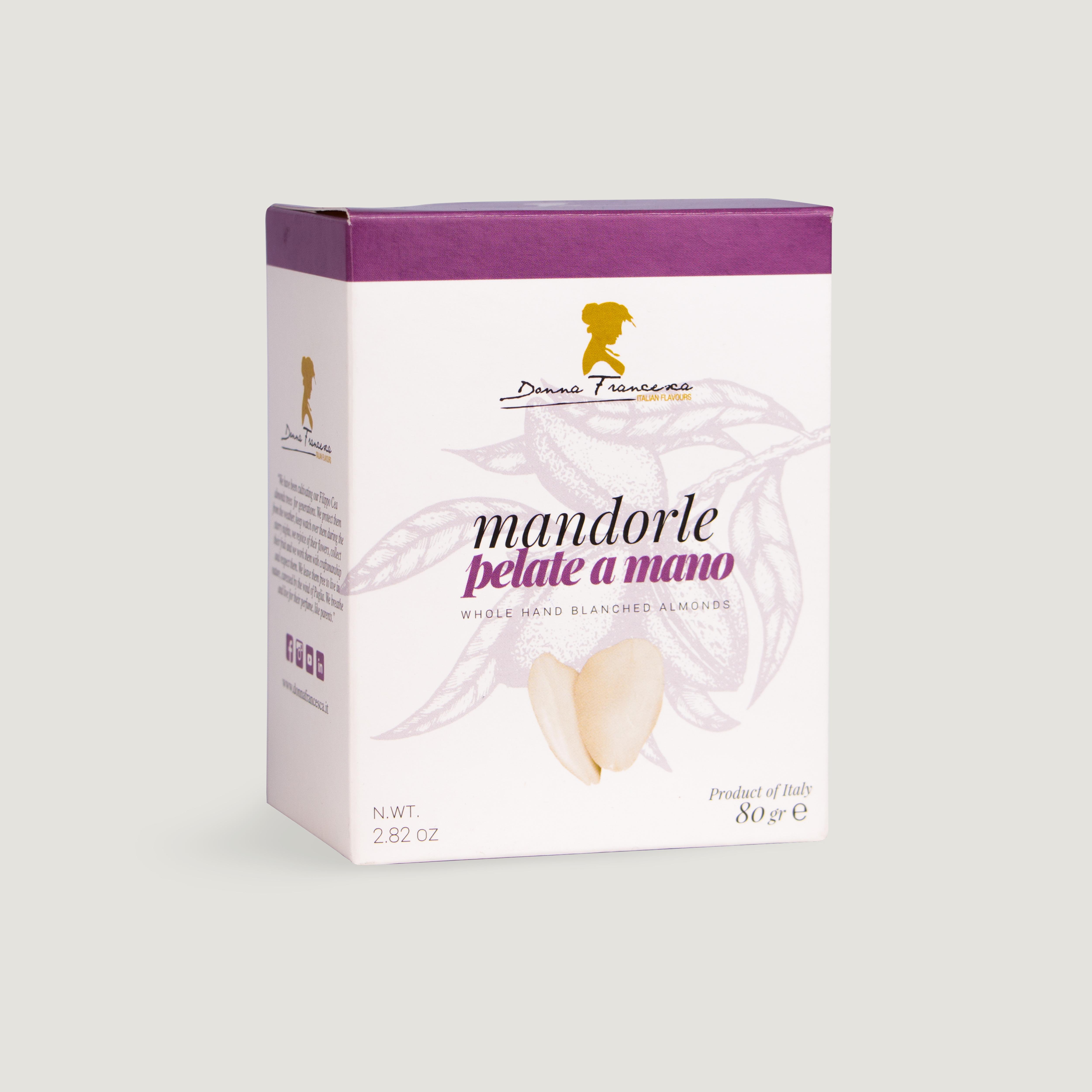 Whole blanched almonds box packed - Premium Quality -
