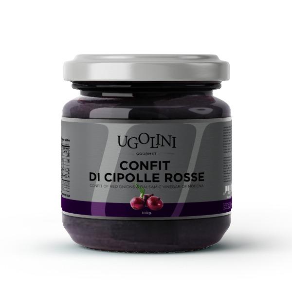 Confit of red onions with balsamic vinegar of Modena PGI gluten-free 220 gr