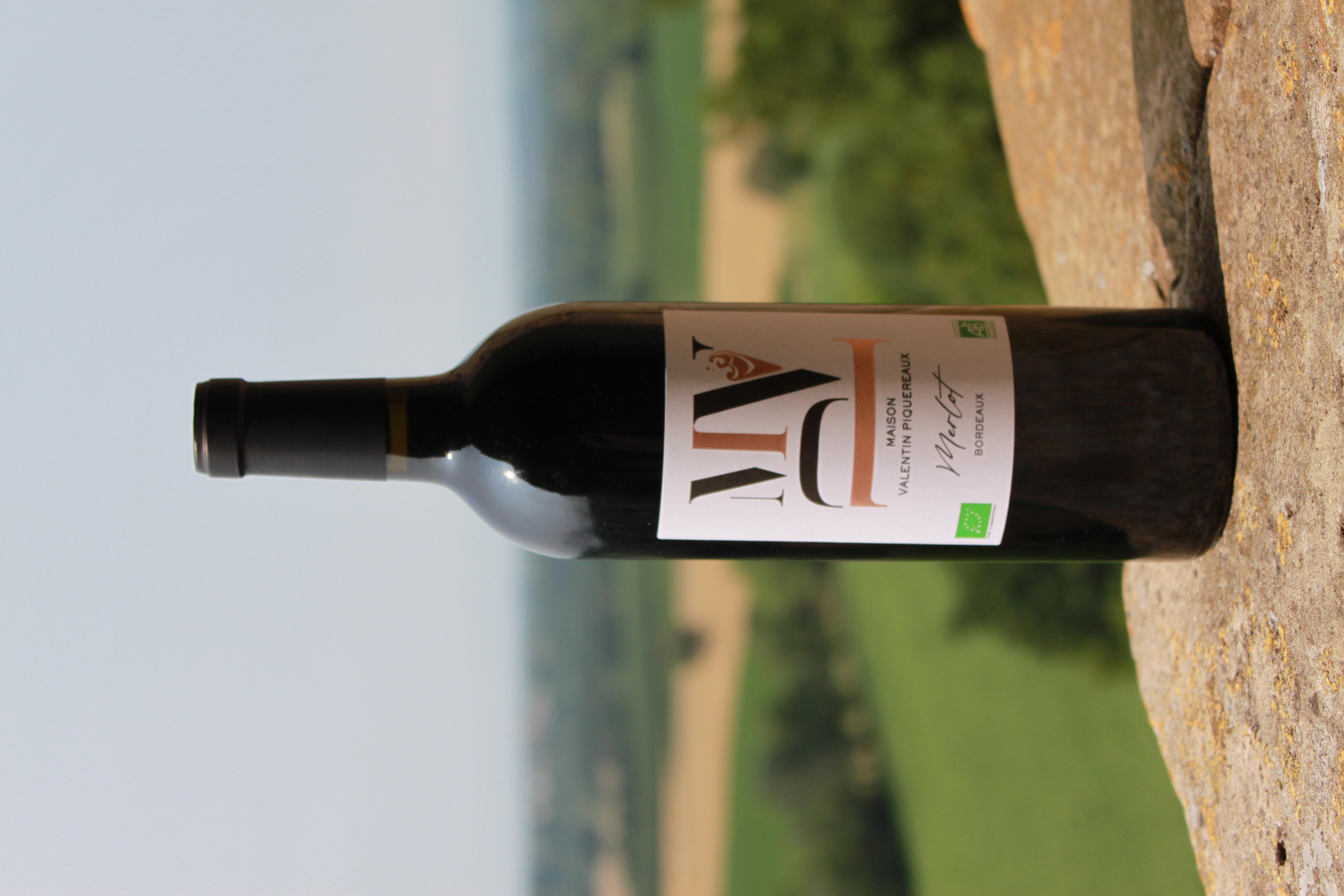 RED WINE - MERLOT AOC BORDEAUX 2022 BIO