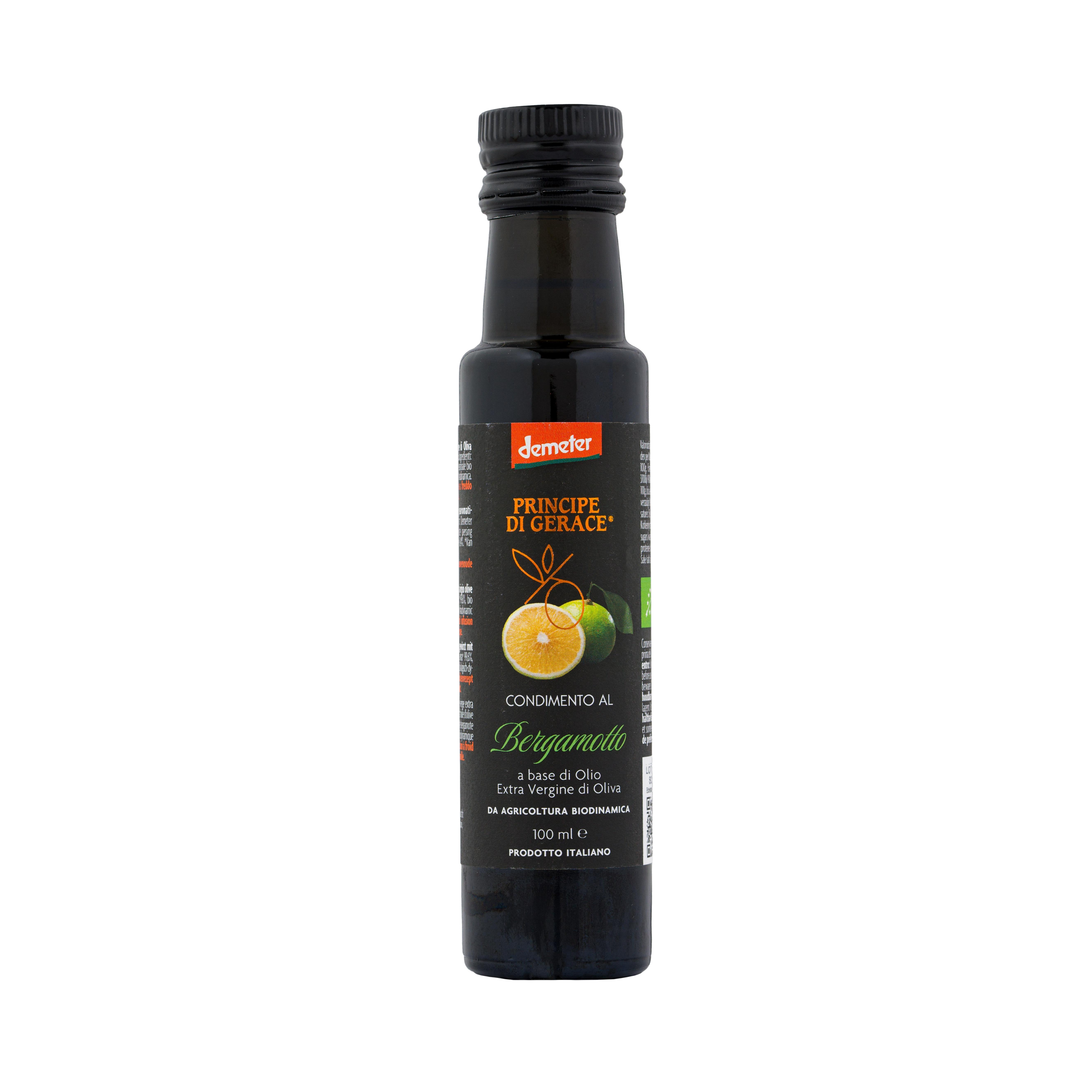 Principe di Gerace® Biodynamic Bergamot Infused Extra Virgin Olive Oil, Demeter certified, 100% Product of Italy